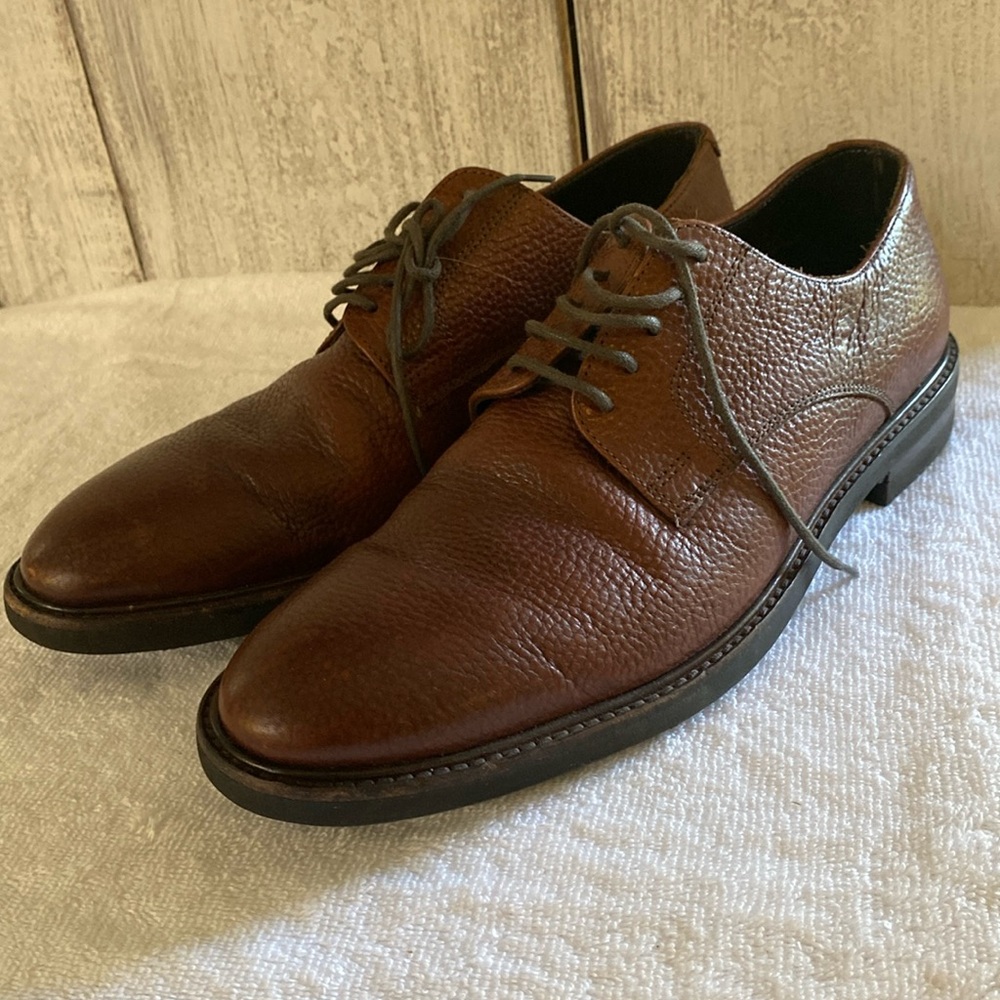 Nettleton Men’s size 8 DD full leather oxfords textured lace up